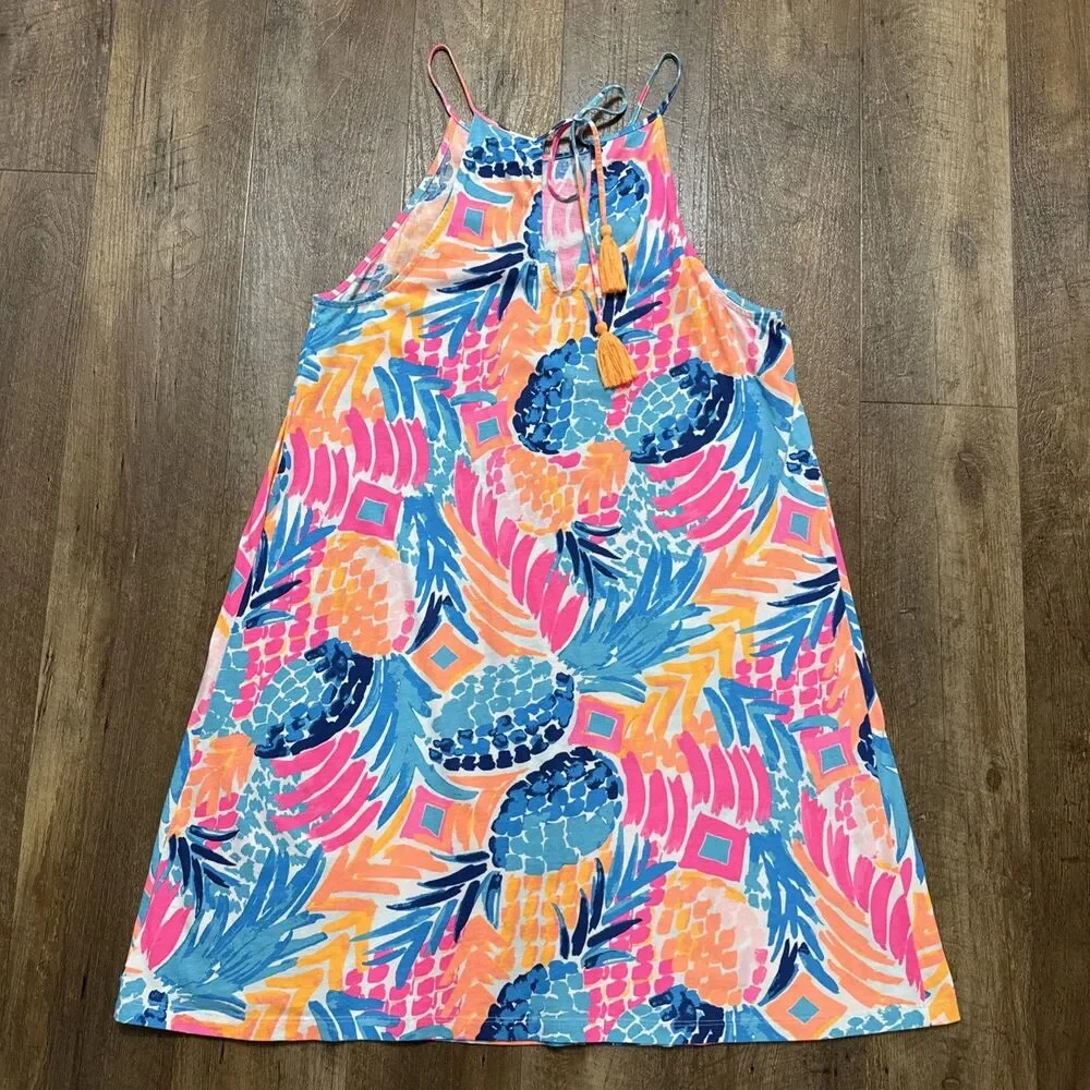 Lilly Pulitzer Margot Swing Dress in Goombay Smashed Pineapple Size Large - Picture 11 of 13